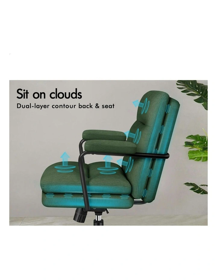 Ergonomic Executive Office Chair in Green image 4