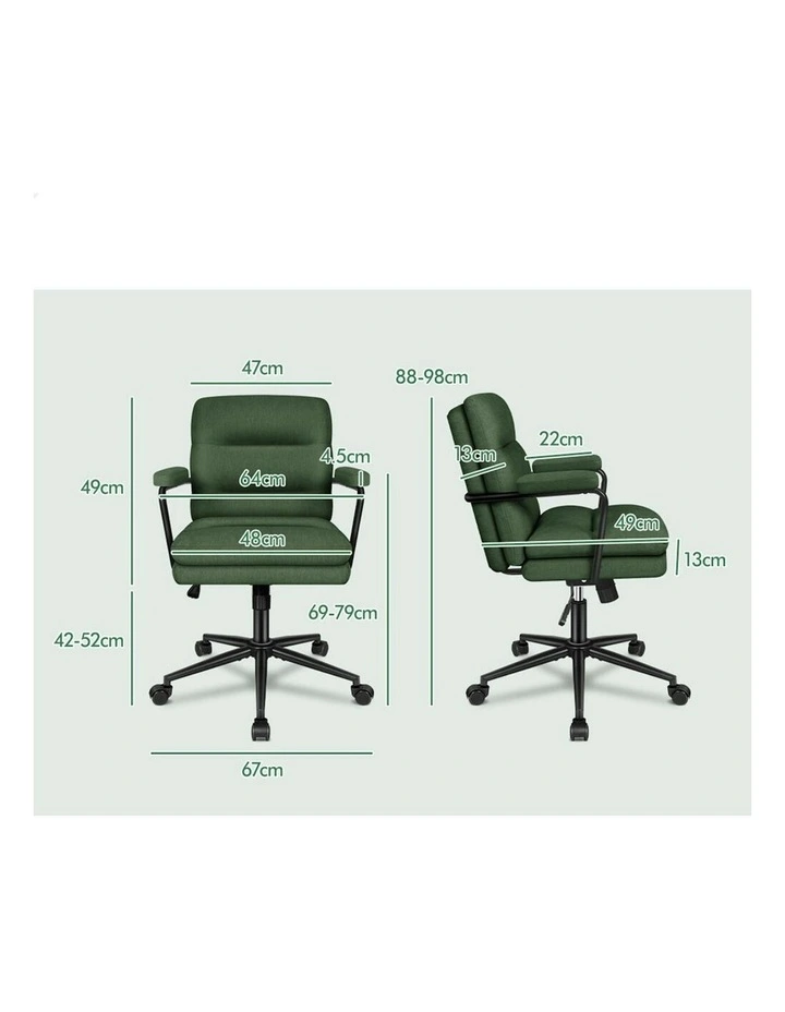 Ergonomic Executive Office Chair in Green image 7