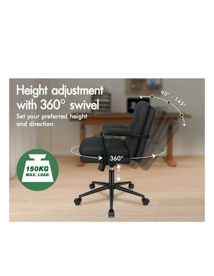 Ergonomic Executive Office Chair in Black image 3