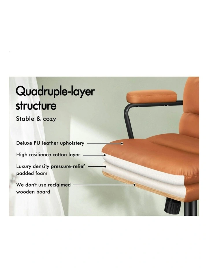 Ergonomic Executive Office Chair in Brown image 5