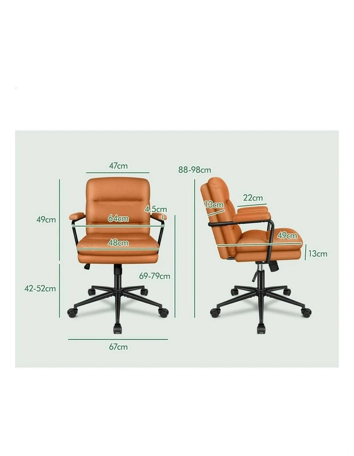 Ergonomic Executive Office Chair in Brown image 7
