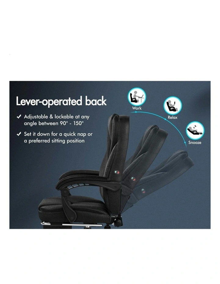 Executive Massage Office Chair in Black image 5