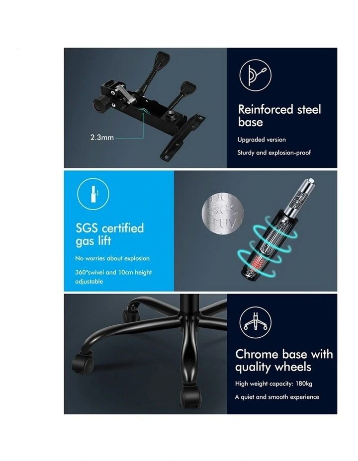 Executive Massage Office Chair in Black image 6