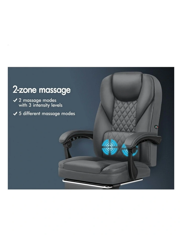 Executive Massage Office Chair in Grey image 3