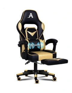 Lumbar Massage Gaming Chair in Multi
