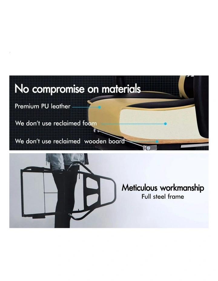 Lumbar Massage Gaming Chair in Multi image 5