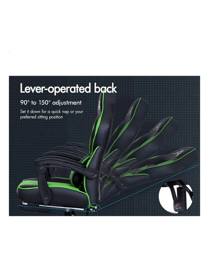 Lumbar Massage Gaming Chair in Multi image 6