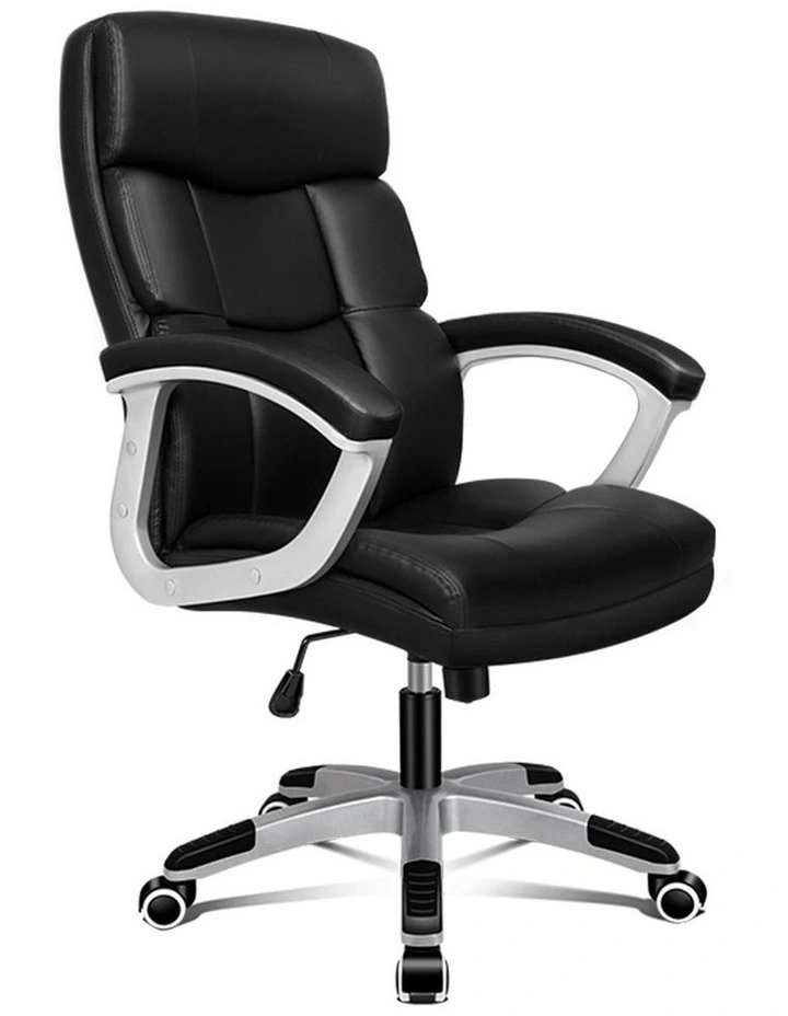 Executive Leather Office Chair in Black image 1