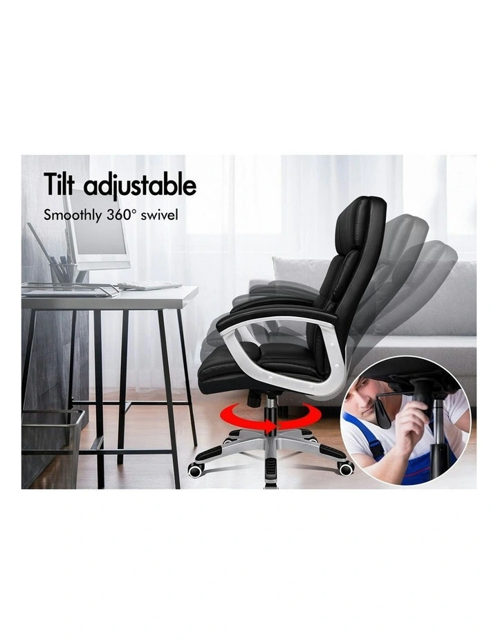 Executive Leather Office Chair in Black image 7