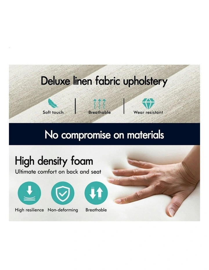 Armless Office Desk Chair in Beige image 5