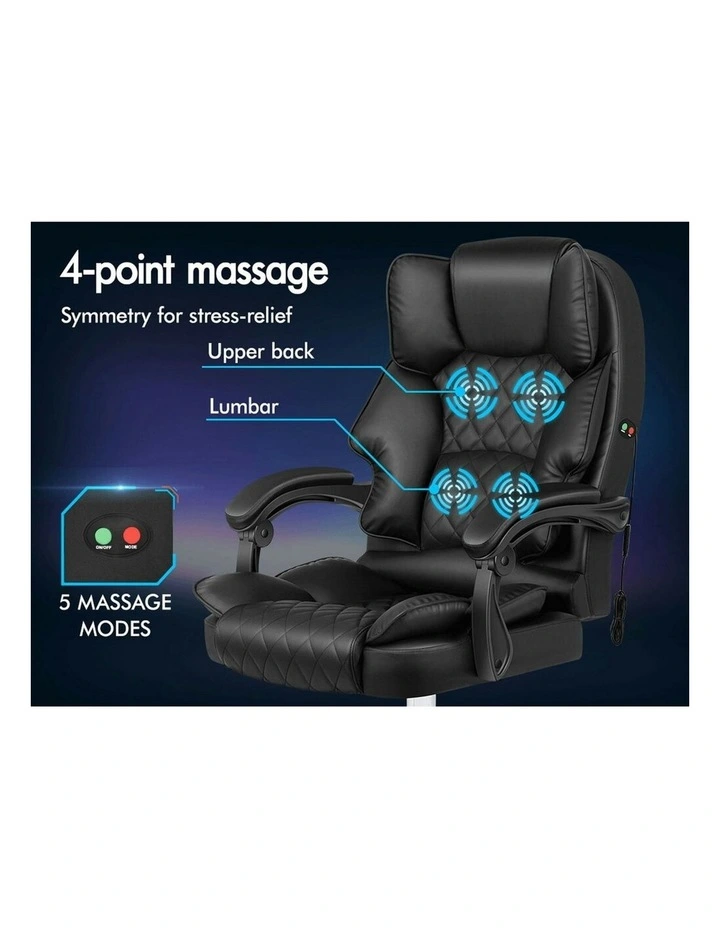 Massage Office Chair in Black image 4