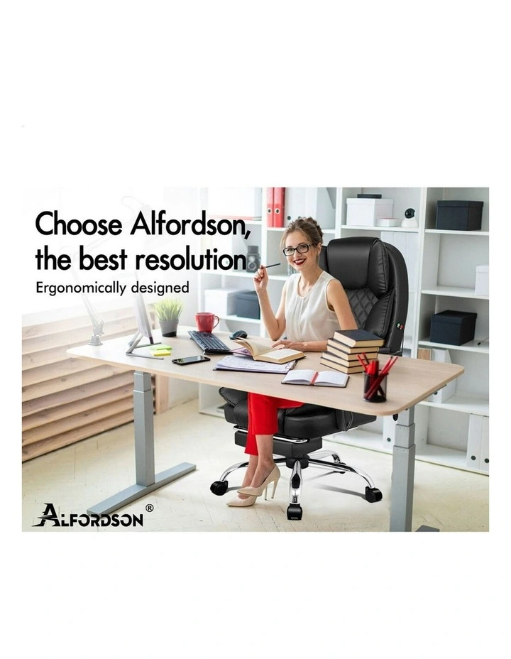 Executive Massage Office Chair in Black image 2