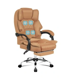 Executive Massage Office Chair in Brown