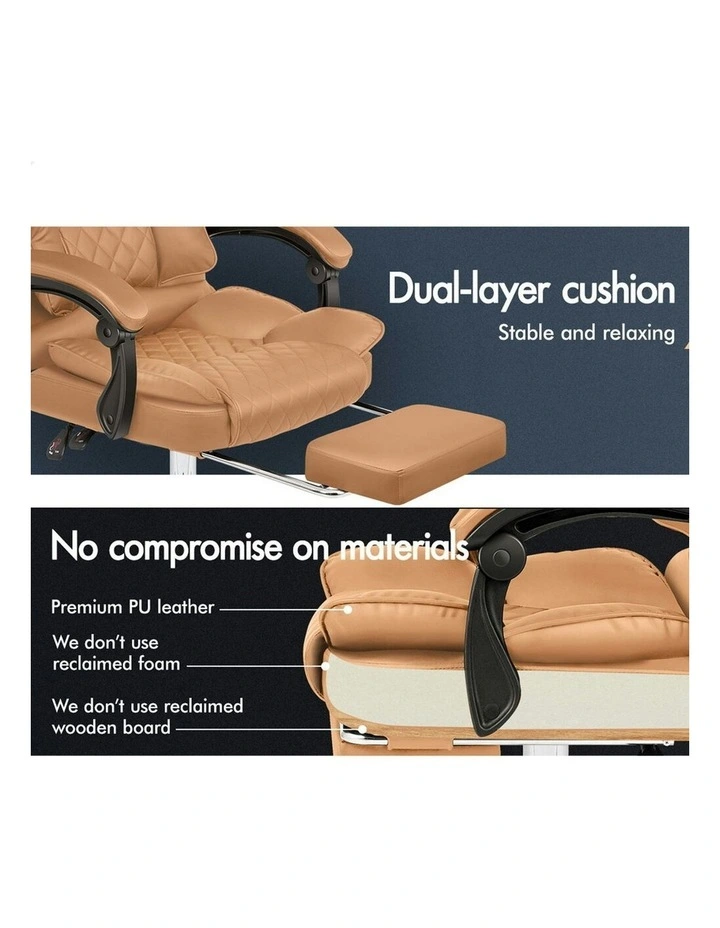 Executive Massage Office Chair in Brown image 5