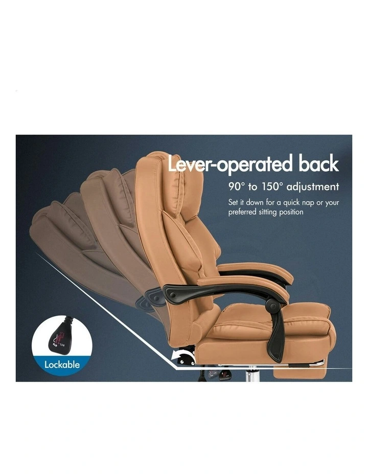 Executive Massage Office Chair in Brown image 7