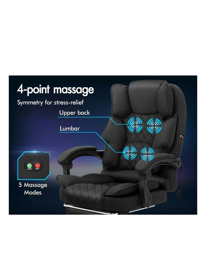 Executive Massage Office Chair in Black image 4