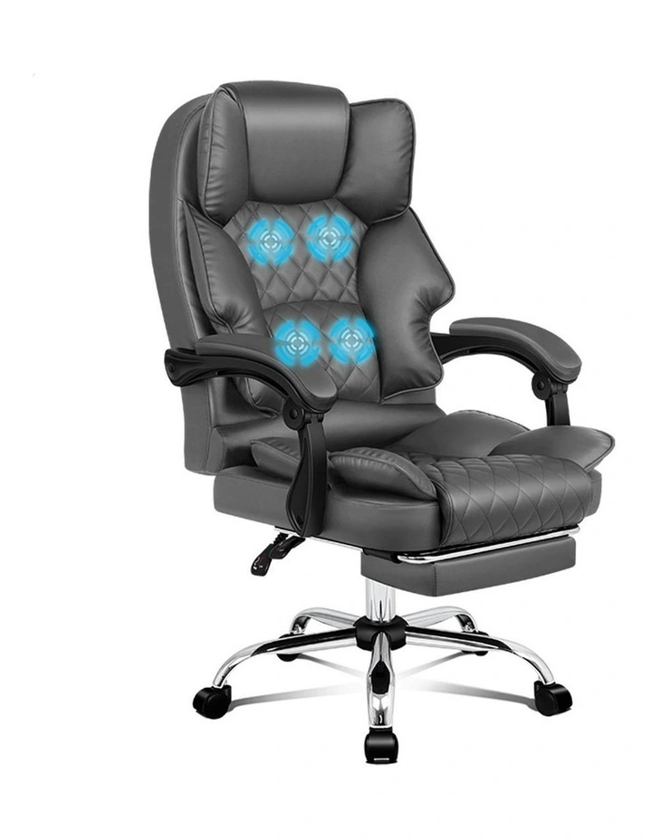 Executive Massage Office Chair in Grey image 1