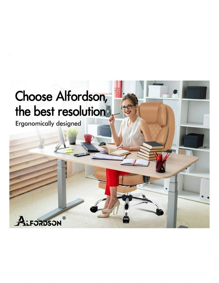 Office Chair in Brown image 2