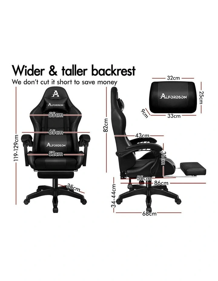 Gaming Chair in Black image 4