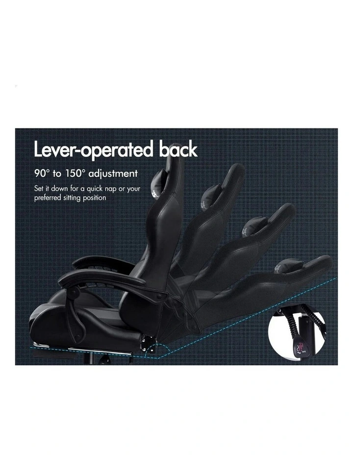 Extra Large Pillow Gaming Chair in Grey image 5