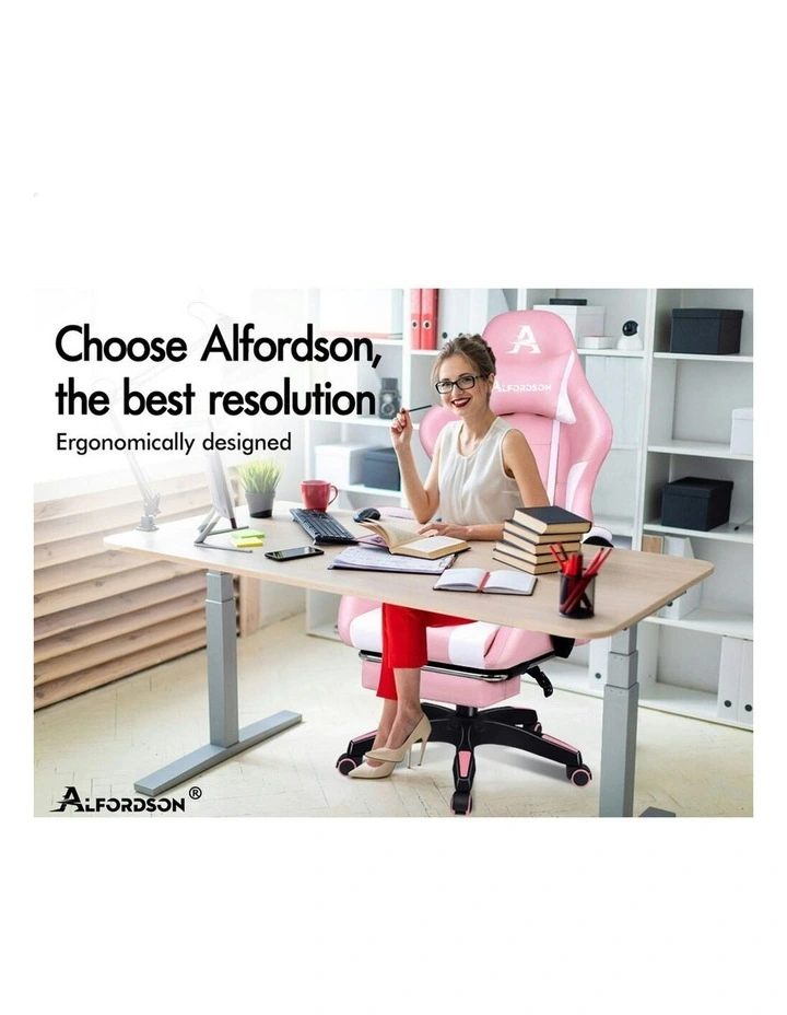 Extra Large Pillow Gaming Chair in Pink image 2