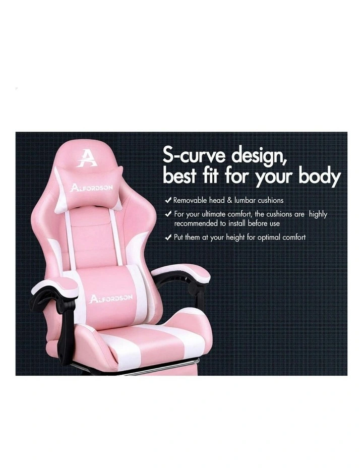 Extra Large Pillow Gaming Chair in Pink image 3