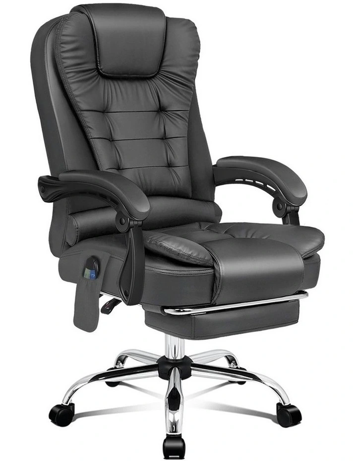8-Point Massage Office Chair in Grey image 1