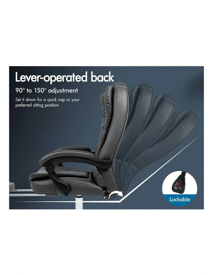 8-Point Massage Office Chair in Grey image 6