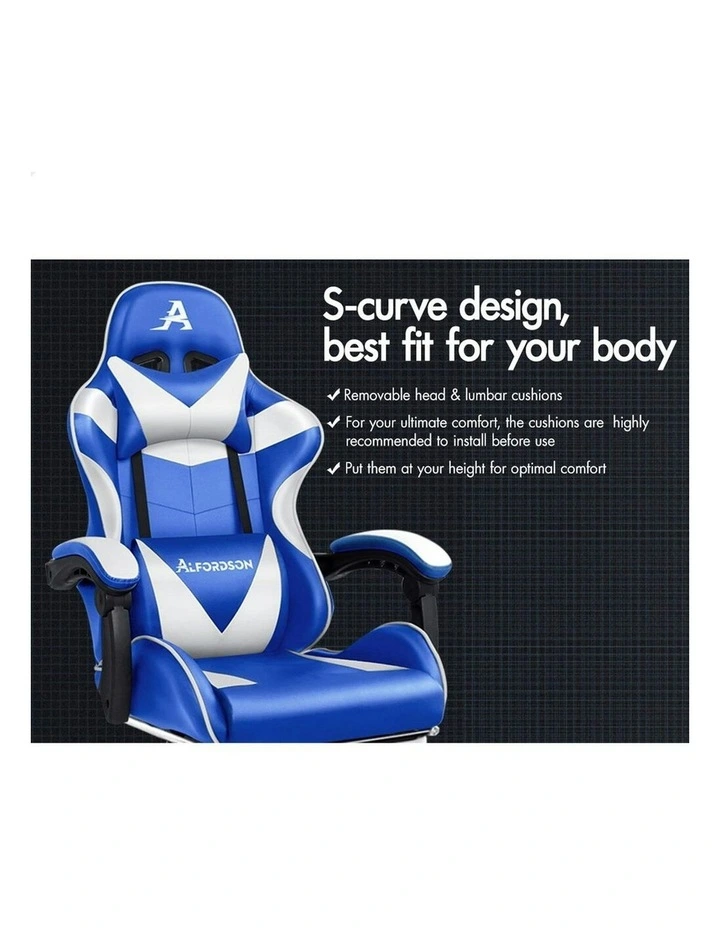 Gaming Chair With Lumbar Massage in Multi image 2