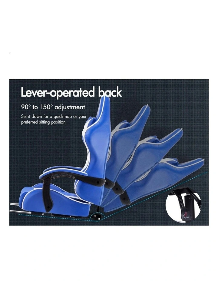 Gaming Chair With Lumbar Massage in Multi image 5