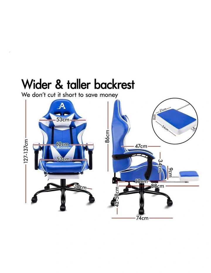 Gaming Chair With Lumbar Massage in Multi image 6
