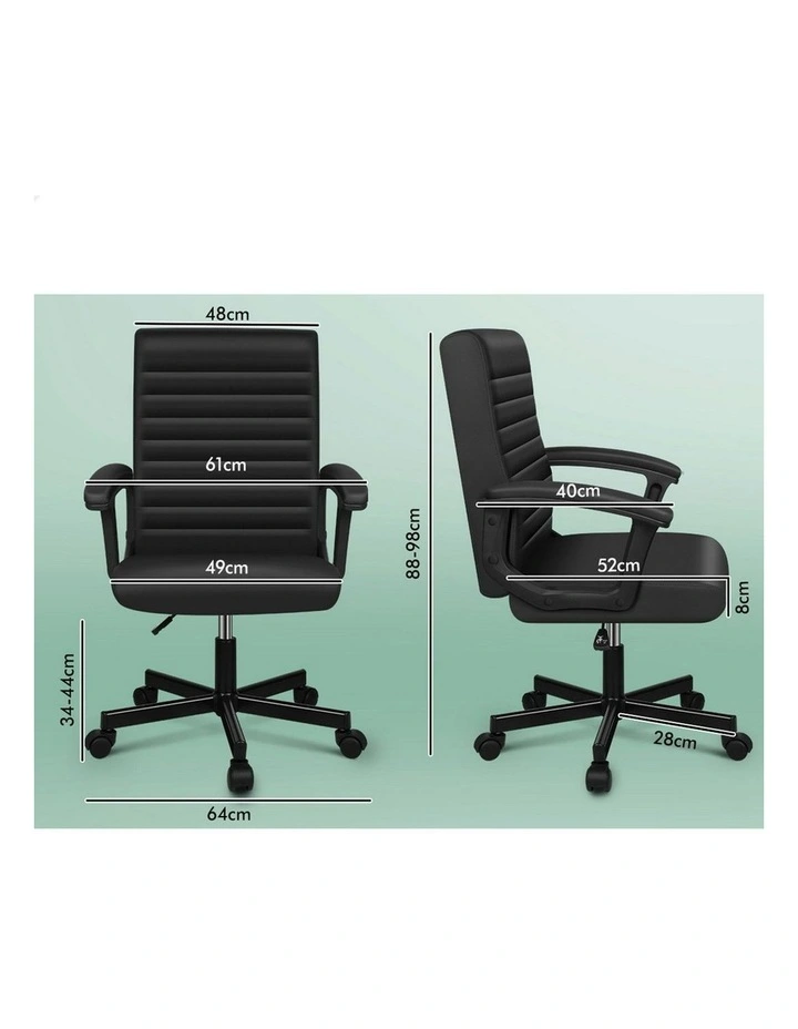 Mid Back Executive Office Chair in Black image 5