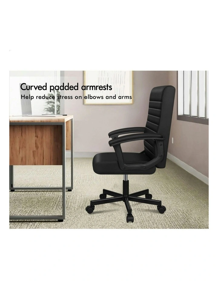 Mid Back Executive Office Chair in Black image 6