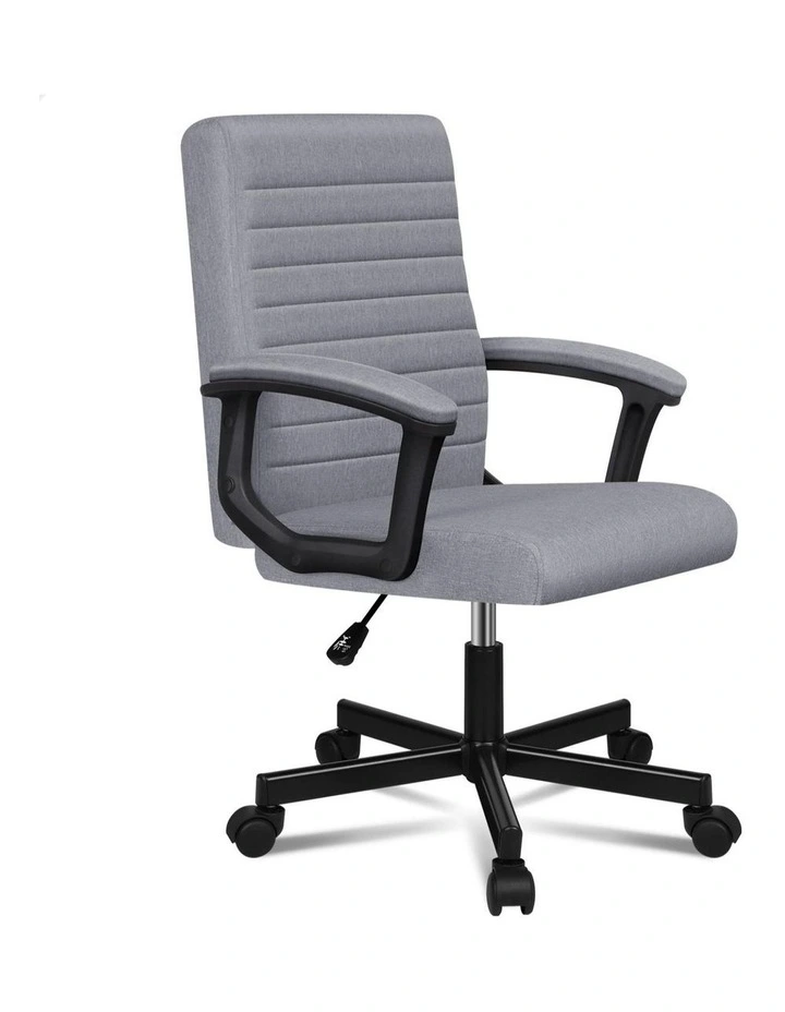 Executive Mid Back Office Chair in Fabric Grey image 1