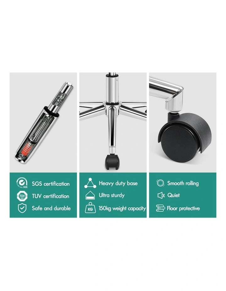 Velvet Home Office Chair in White image 6