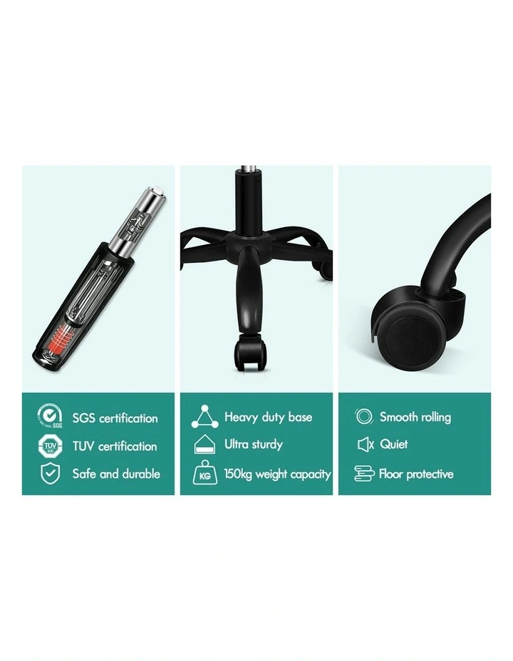 Velvet Office Chair in Black image 7