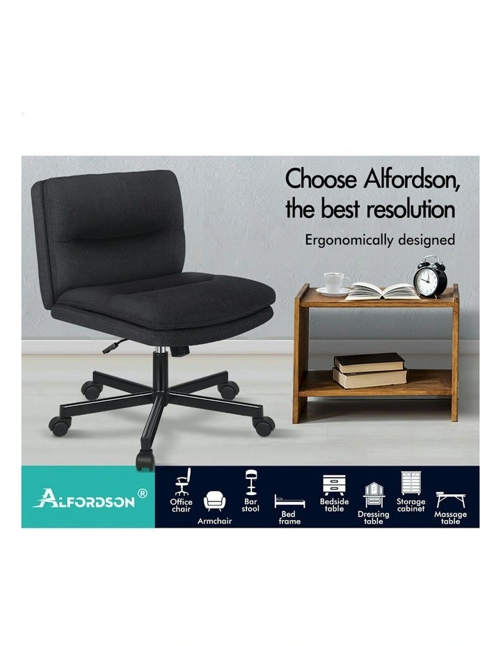 Desk Chair in Black image 2