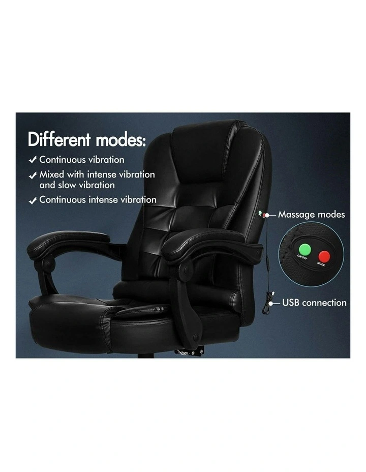 Massage Office Chair in Black image 2