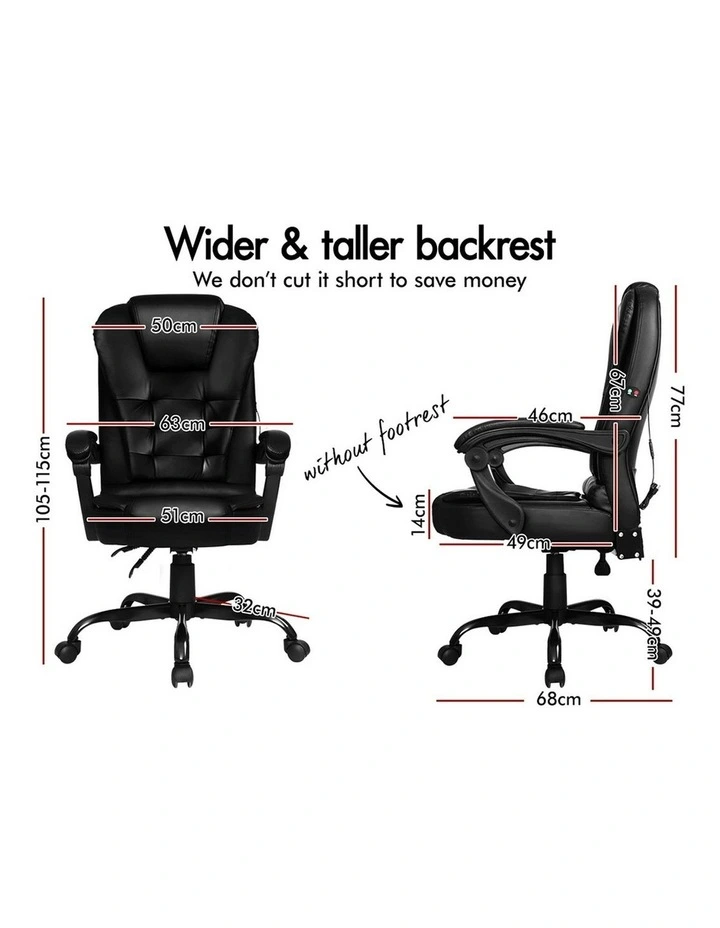 Massage Office Chair in Black image 6