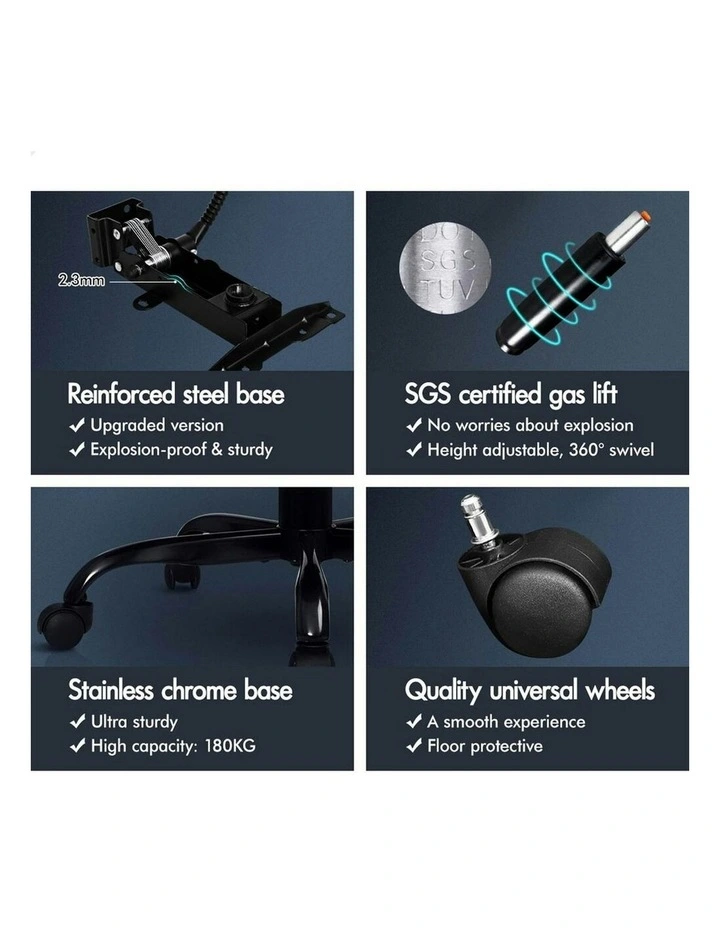 Office Chair With Footrest in Brown image 7