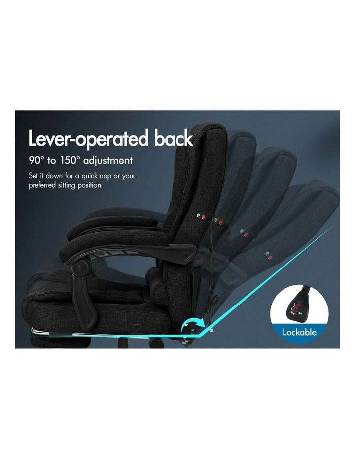 Massage Office Chair in Black image 6