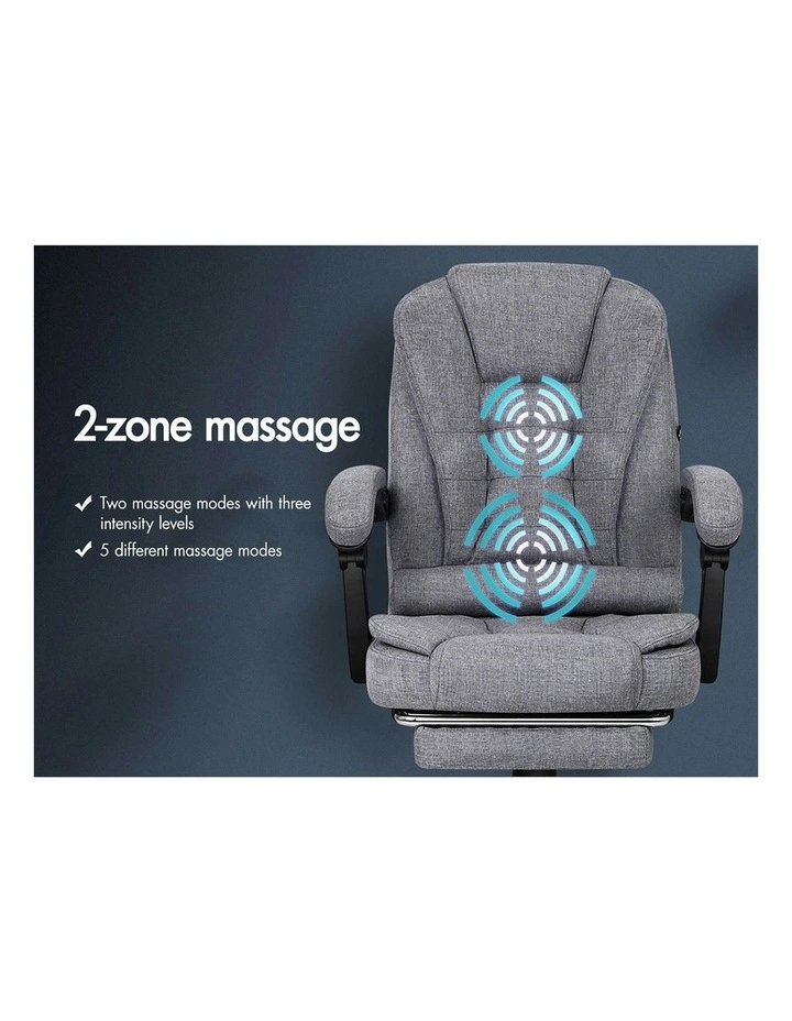 Massage Office Chair in Grey image 3