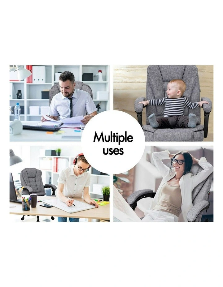 Massage Office Chair in Grey image 5