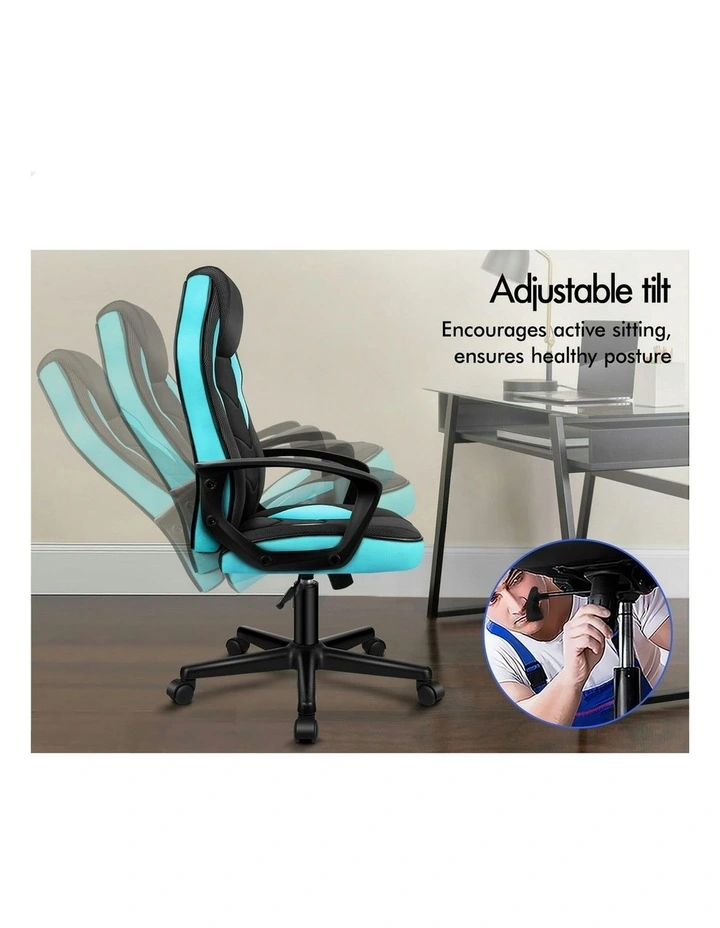 Gaming Chair Office Executive in Cyan image 4