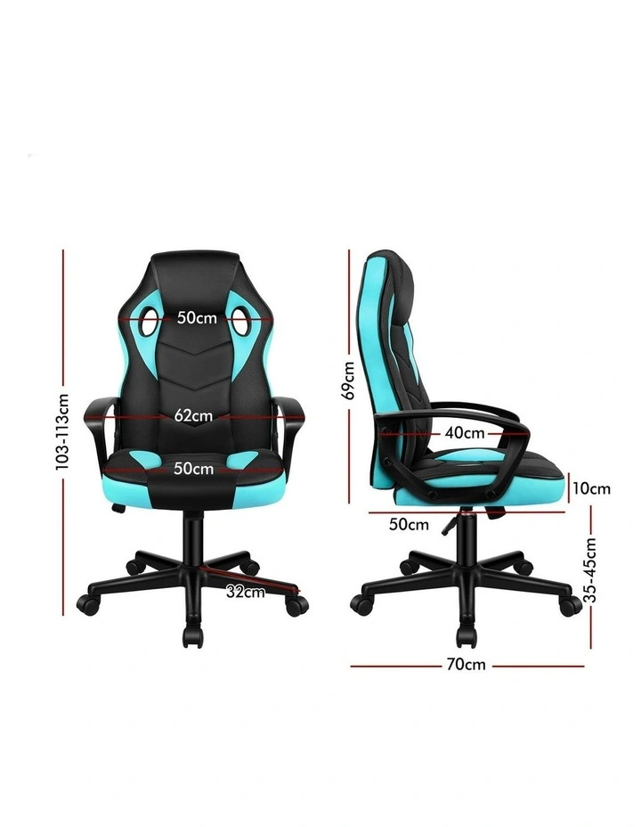Gaming Chair Office Executive in Cyan image 6
