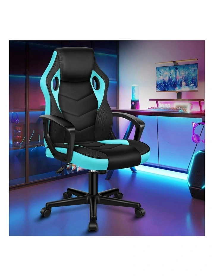 Gaming Chair Office Executive in Cyan image 7