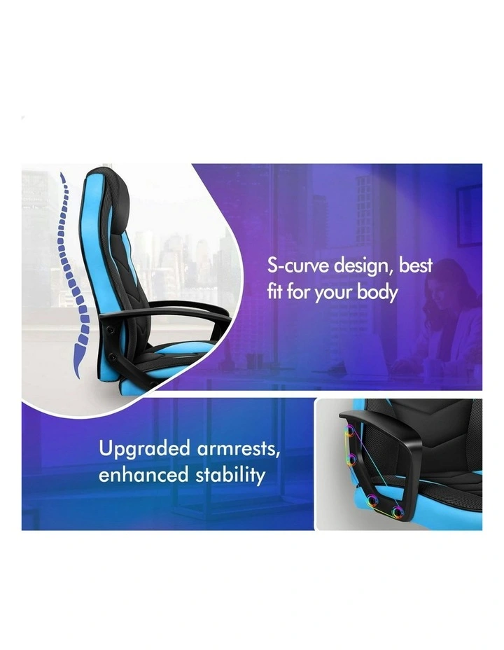 Gaming Chair Office Executive in Light Blue image 2