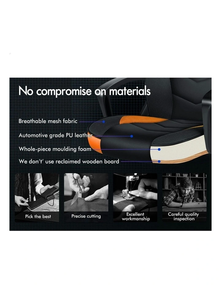 Office Executive Gaming Chair in Orange image 3