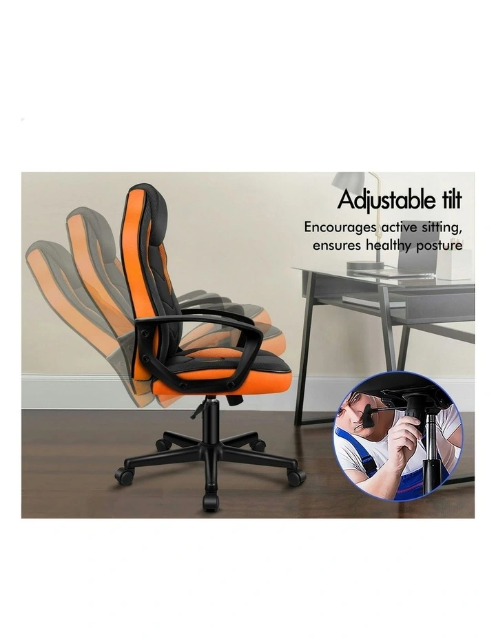 Office Executive Gaming Chair in Orange image 4