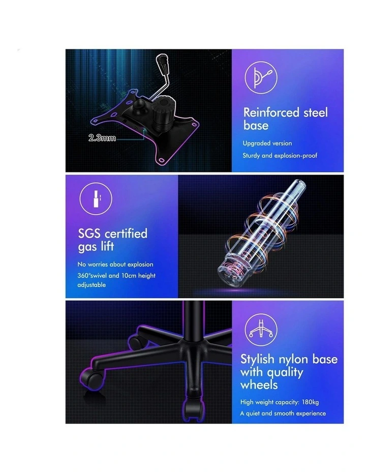 Office Executive Gaming Chair in Purple image 5